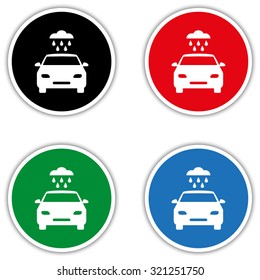 Car wash - vector icon
