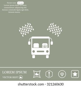 Car wash vector icon.