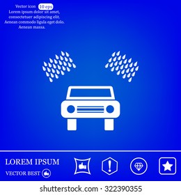 Car wash vector icon.