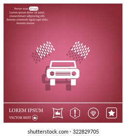 Car wash vector icon.