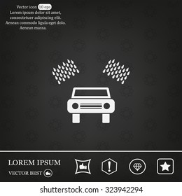 Car wash vector icon.