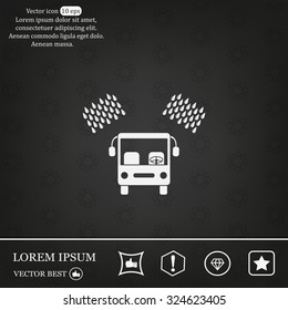 Car wash vector icon.