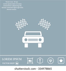 Car wash vector icon.