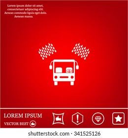 Car wash vector icon.