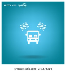 Car wash vector icon.