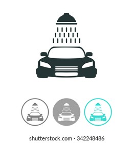 Car wash vector icon.