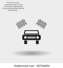 Car wash vector icon.