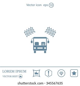 Car wash vector icon.