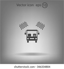 Car wash vector icon.