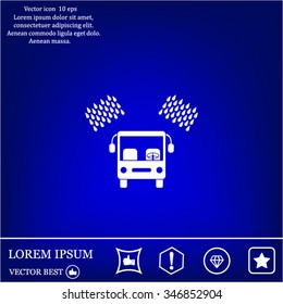 Car wash vector icon.