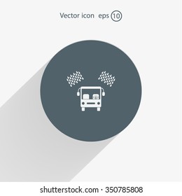 Car wash vector icon.