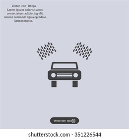 Car wash vector icon.