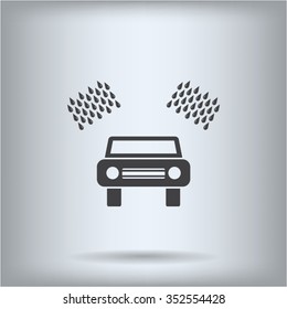 Car wash vector icon.