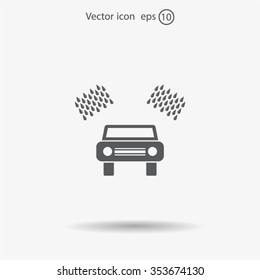 Car wash vector icon.