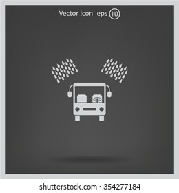 Car wash vector icon.