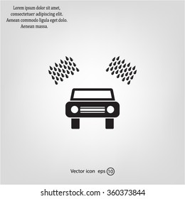 Car wash vector icon.