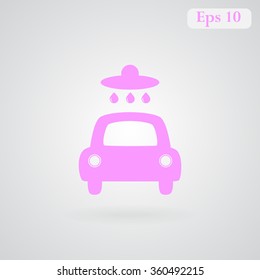 Car wash vector icon