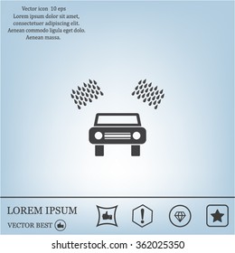 Car wash vector icon.