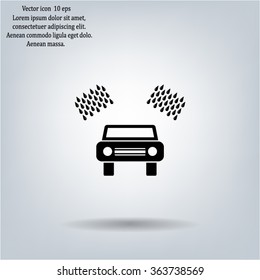 Car wash vector icon.