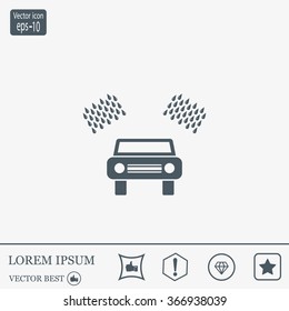 Car wash vector icon.