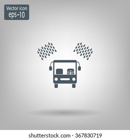 Car wash vector icon.