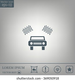 Car wash vector icon.