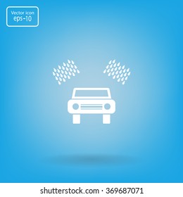 Car wash vector icon.