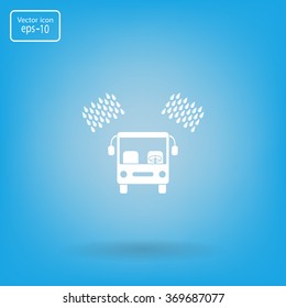Car wash vector icon.