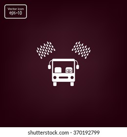 Car wash vector icon.