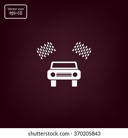 Car wash vector icon.