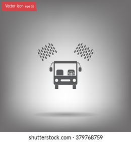 Car wash vector icon.