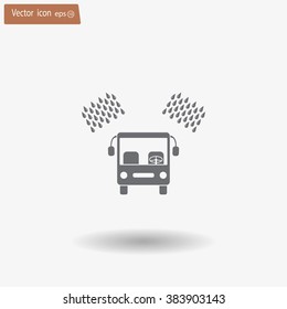 Car wash vector icon.