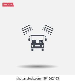 Car wash vector icon.