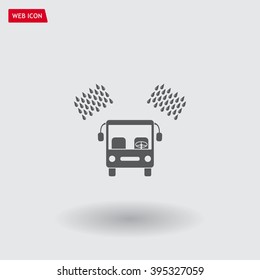 Car wash vector icon.