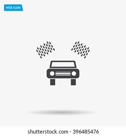 Car wash vector icon.