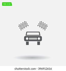 Car wash vector icon.