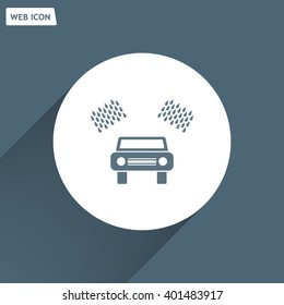 Car wash vector icon.