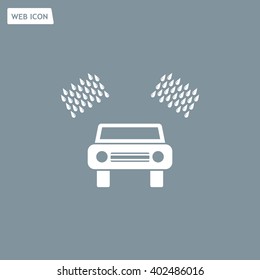 Car wash vector icon.