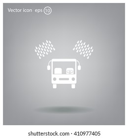Car wash vector icon.
