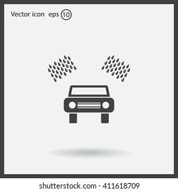 Car wash vector icon.