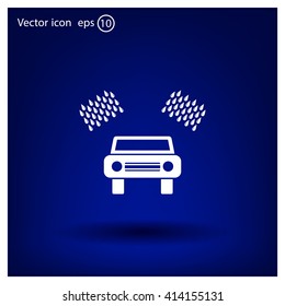 Car wash vector icon.