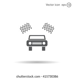 Car wash vector icon.