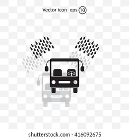 Car wash vector icon.