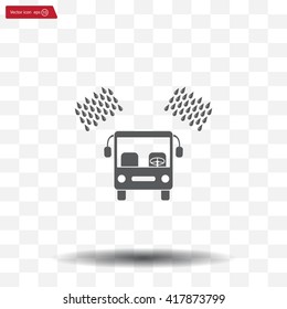Car wash vector icon.