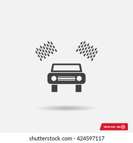 Car wash vector icon.