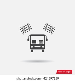 Car wash vector icon.