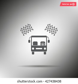 Car wash vector icon.