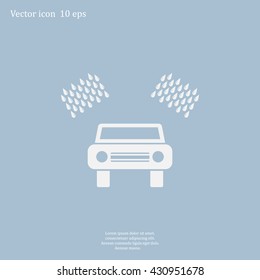 Car wash vector icon.