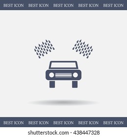 Car wash vector icon.
