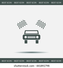 Car wash vector icon.